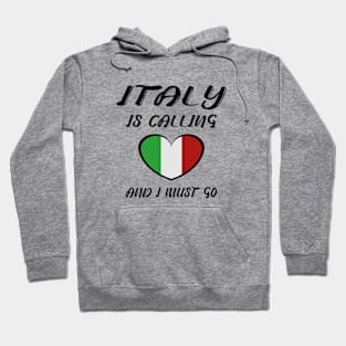 italy is calling and i must go Hoodie